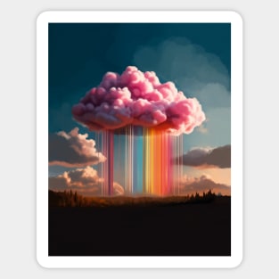 Rainbow rain Sticker